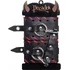 Двухслойные ножные оковы с красной окантовкой Pecado BDSM черные фото 7