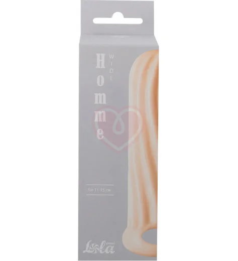 Насадка для увеличения диаметра с двусторонним рельефом Homme Wide для 11-15 см телесная фото 2