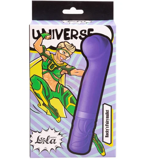 Мини-вибратор с головкой-бутоном Universe Rocky’s Fairy Mallet голубой фото 2