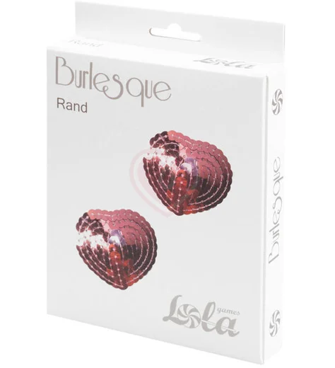 Пэстисы Burlesque Rand сердечки из пайеток розовые фото 2