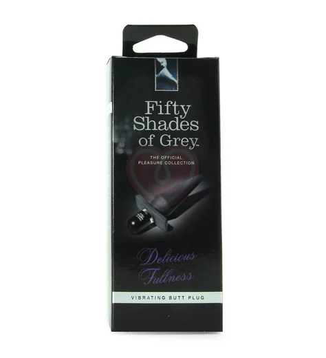 Анальная пробка с вибрацией '50 оттенков серого' Delicious Fullness Vibrating Butt Plug фото 4