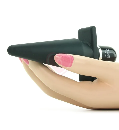 Анальная пробка с вибрацией '50 оттенков серого' Delicious Fullness Vibrating Butt Plug фото 5