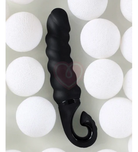 Рельефный витой вибратор Gvibe Gjack 2 чёрный фото 2