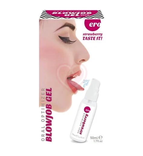 Лубрикант для орального секса с охлаждающим эффектом Ero Gel Optimizer Клубника 50 мл фото 2
