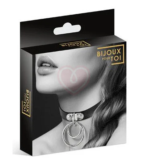 Чокер с кольцами Bijoux Pour Toi Collier чёрный фото 3