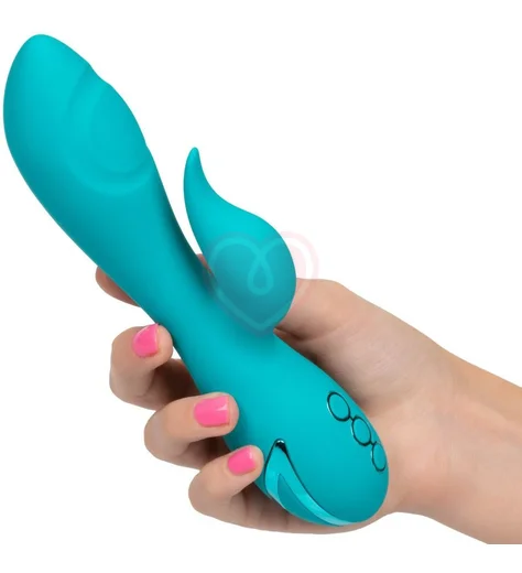 Вибратор со стимуляцией точки G и клитора Santa Monica Starlet голубой фото 4