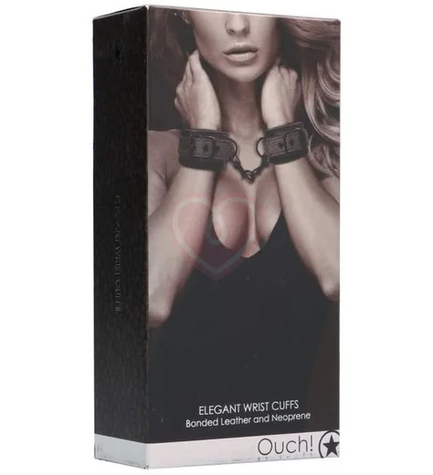 Наручники Ouch! Elegant Wrist Cuffs серые фото 3