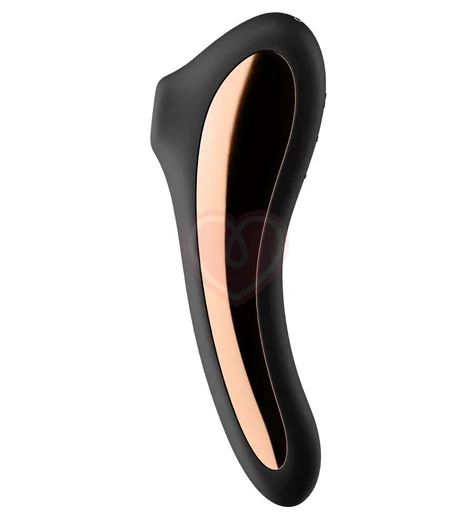 Двухсторонний вакуумный вибростимулятор Satisfyer Dual Kiss чёрный фото 2