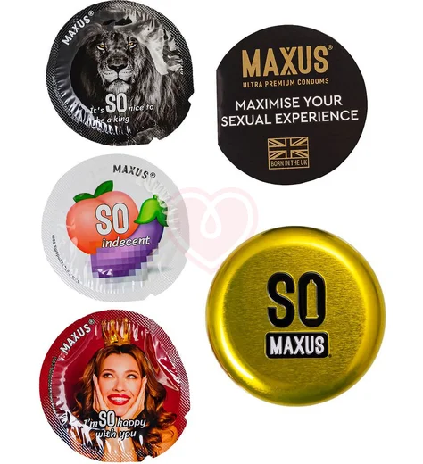 Ароматизированные цветные презервативы Maxus Exotic Mix 3 шт с кейсом фото 5