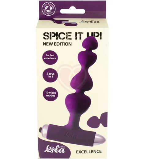 Анальная ёлочка с вибропулей Spice It Up New Edition Excellence фиолетовая фото 2