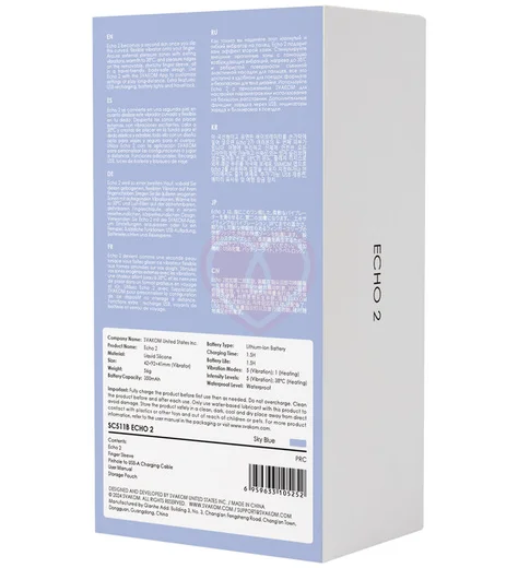 Вибратор на пальцы с нагревом Svakom Echo 2 голубой фото 7