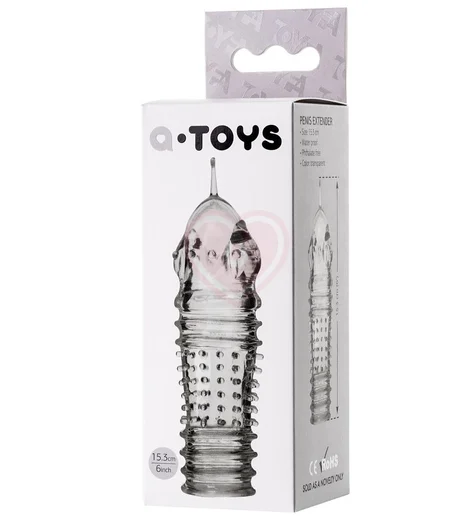 Прозрачная насадка на пенис для дополнительной стимуляции ToyFa A-Toys фото 4