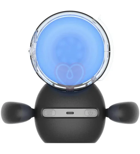 Робот-мастурбатор с массажными бусинами Amovibe Black Knight Massaging Beads фото 2