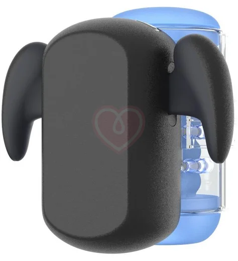 Робот-мастурбатор с массажными бусинами Amovibe Black Knight Massaging Beads фото 11