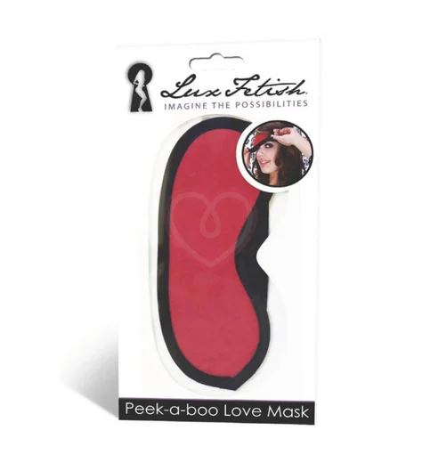 Маска на глаза Peek-A-Boo Love Mask красная фото 3
