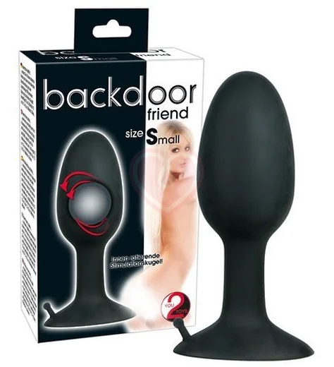 Анальная пробка со смещённым центром тяжести Backdoor Friend S малая фото 2