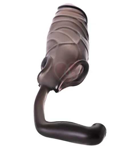 Удлиняющая насадка на пенис ToyFa Xlover чёрная фото 3