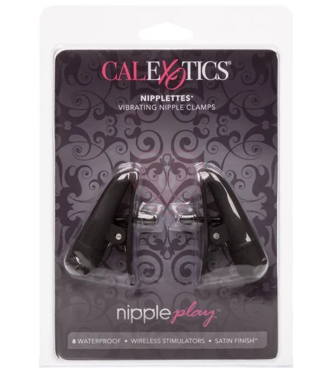 Зажимы на соски с вибрацией Nipple Play Nipplettes чёрные фото 7