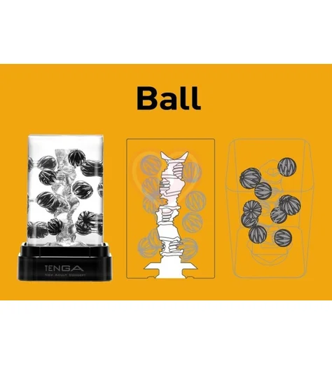 Мягкий мастурбатор с шариками Tenga Crysta Ball прозрачный фото 3