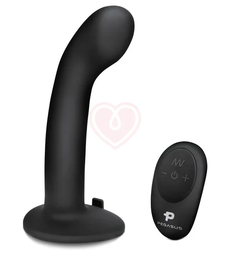 Вибрострапон с изгибом и пультом Pegasus G-Spot P-Spot чёрный фото 5