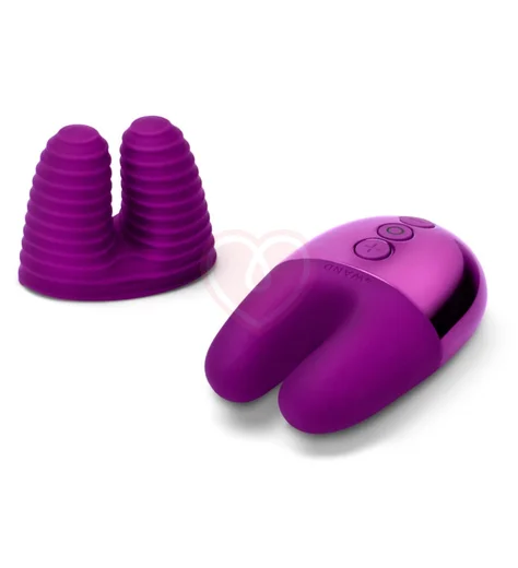 Мини-вибратор с двумя кончиками Le Wand Double Vibe фиолетовый фото 4