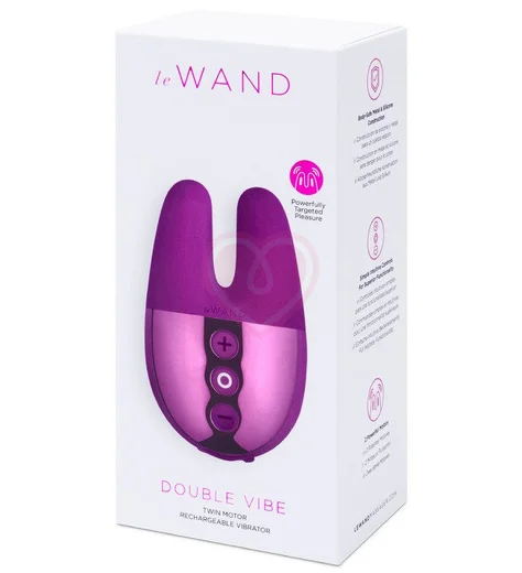 Мини-вибратор с двумя кончиками Le Wand Double Vibe фиолетовый фото 7