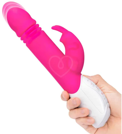 Вибратор-кролик с пульсацией G-Spot Thrusting Rabbit розовый фото 7