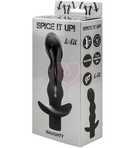 Анальный стимулятор c вибрацией Spice It Up Naughty черный фото 3