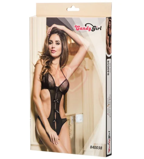 Эротическое боди Candy Girl чёрное фото 2