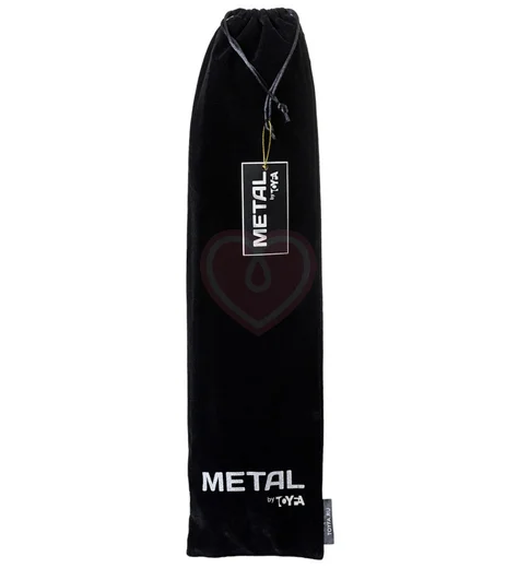 Анальная пробка с бело-фиолетовым хвостом ToyFa Metal M фото 3