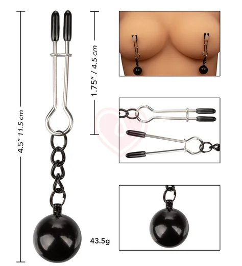 Зажимы-прищепки для сосков с шариками Nipple Grips фото 3