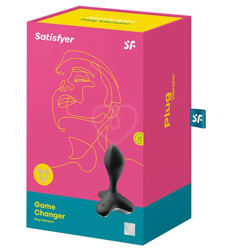 Анальная вибропробка Satisfyer Game Changer с приложением чёрная фото 6