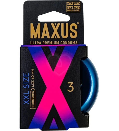 Набор увеличенных презервативов Maxus XXL 3 шт с кейсом фото 2