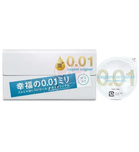 Полиуретановые презервативы Sagami Original 001 Extra Lub с увеличенным количеством смазки 12 шт фото 2