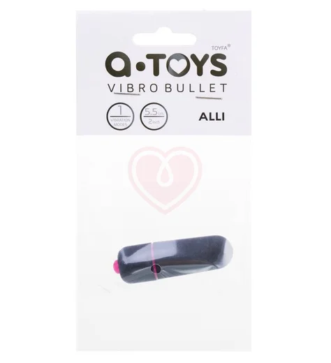 Вибропуля A-Toys Alli с 1 режимом чёрная фото 2