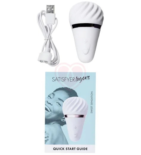 Вибратор-мороженка Satisfyer Little Wand Lay-on белый фото 4