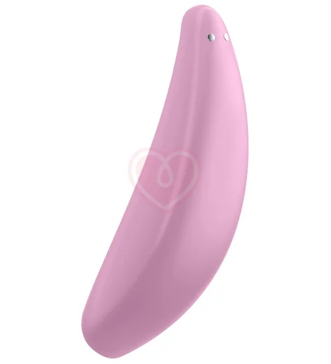 Вакуумный стимулятор с управлением от приложения Satisfyer Curvy 3+ розовый фото 3