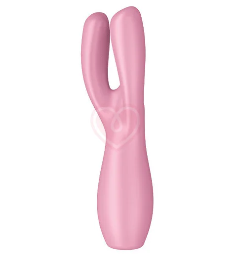 Вибростимулятор Satisfyer Threesome 3 с тремя кончиками розовый фото 4