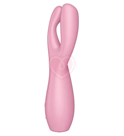 Вибростимулятор Satisfyer Threesome 3 с тремя кончиками розовый фото 5