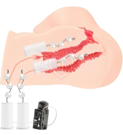 Мастурбатор вагина и анус Kokos Maria Onahole Real Vagina с двойным слоем и вибрацией фото 5