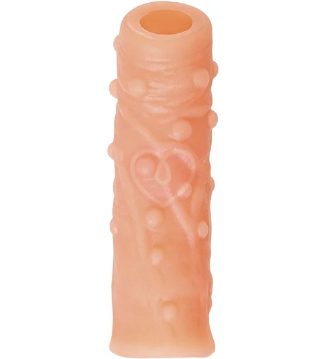 Насадка с открытой головкой и пупырышками Kokos Nude Sleeve NS002-L фото 2