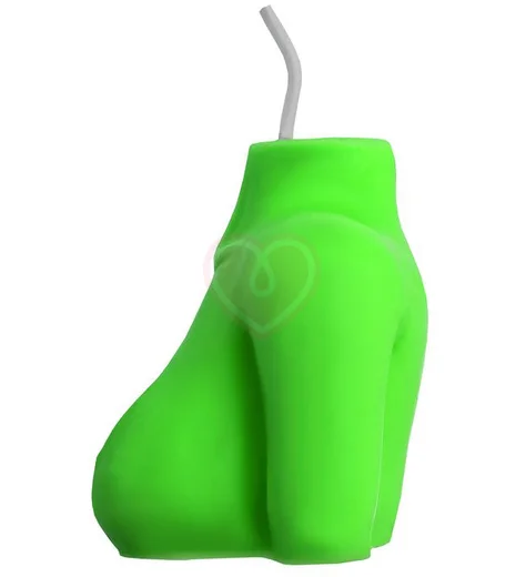 Декоративная свеча Женский силуэт Pecado BDSM зеленая фото 3