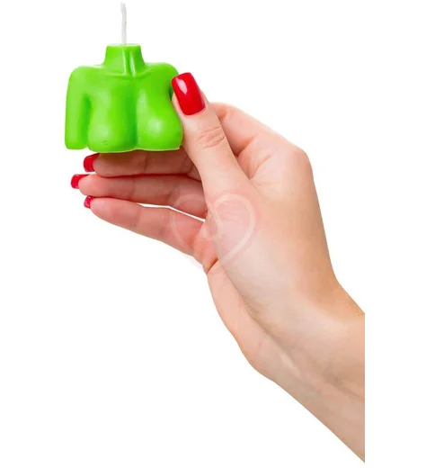 Декоративная свеча Женский силуэт Pecado BDSM зеленая фото 4