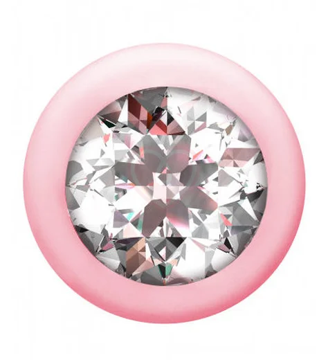 Анальная цепочка с кристаллом Emotions Buddy розовая фото 3