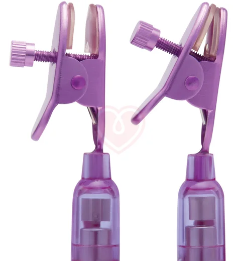 Виброзажимы для сосков с пультом Remote Control Vibrating Nipple Clips розовые фото 2