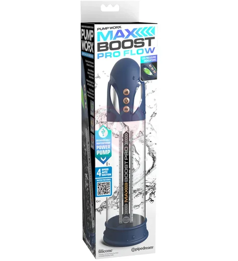 Мужская вакуумная помпа с режимом всасывания Max Boost Pro Flow синяя фото 3