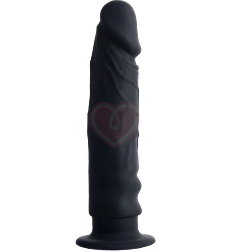 Реалистичный фаллоимитатор на присоске Popo Pleasure by Toyfa чёрный фото 2