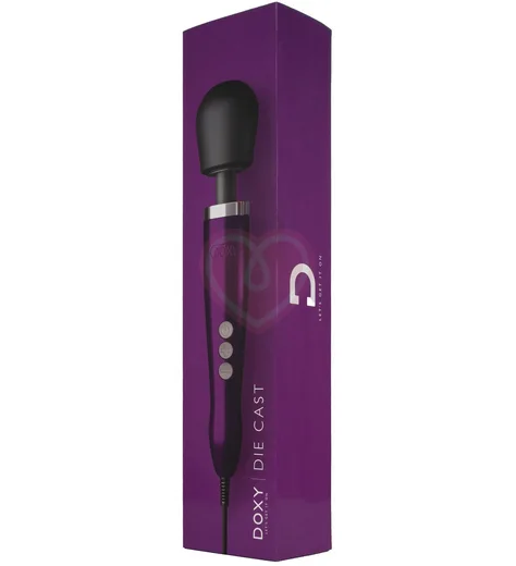 Вибромассажёр в алюминиевом корпусе Doxy Die Cast фиолетовый фото 2