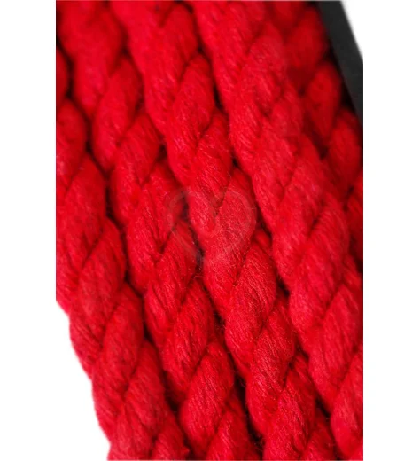 Хлопковая веревка для шибари на катушке Pecado BDSM 10 метров красная фото 2