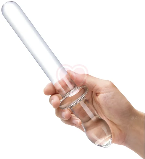 Прямой двусторонний стеклянный фаллоимитатор Glas Classic Handblown фото 2